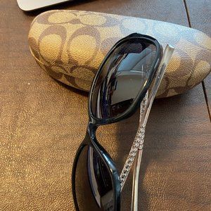 Coach Black Glitter Crystal Sunglasses - #532711 - Authentic